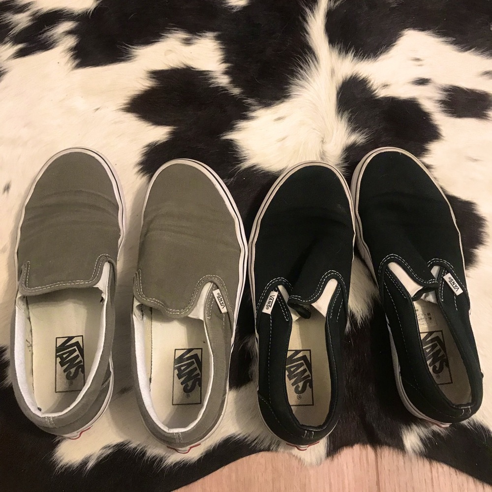 2 PAIRS! SLIP ON VANS